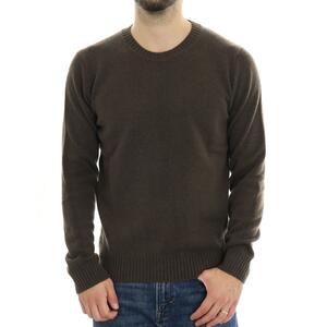 MAGLIA GIRO MARRONE